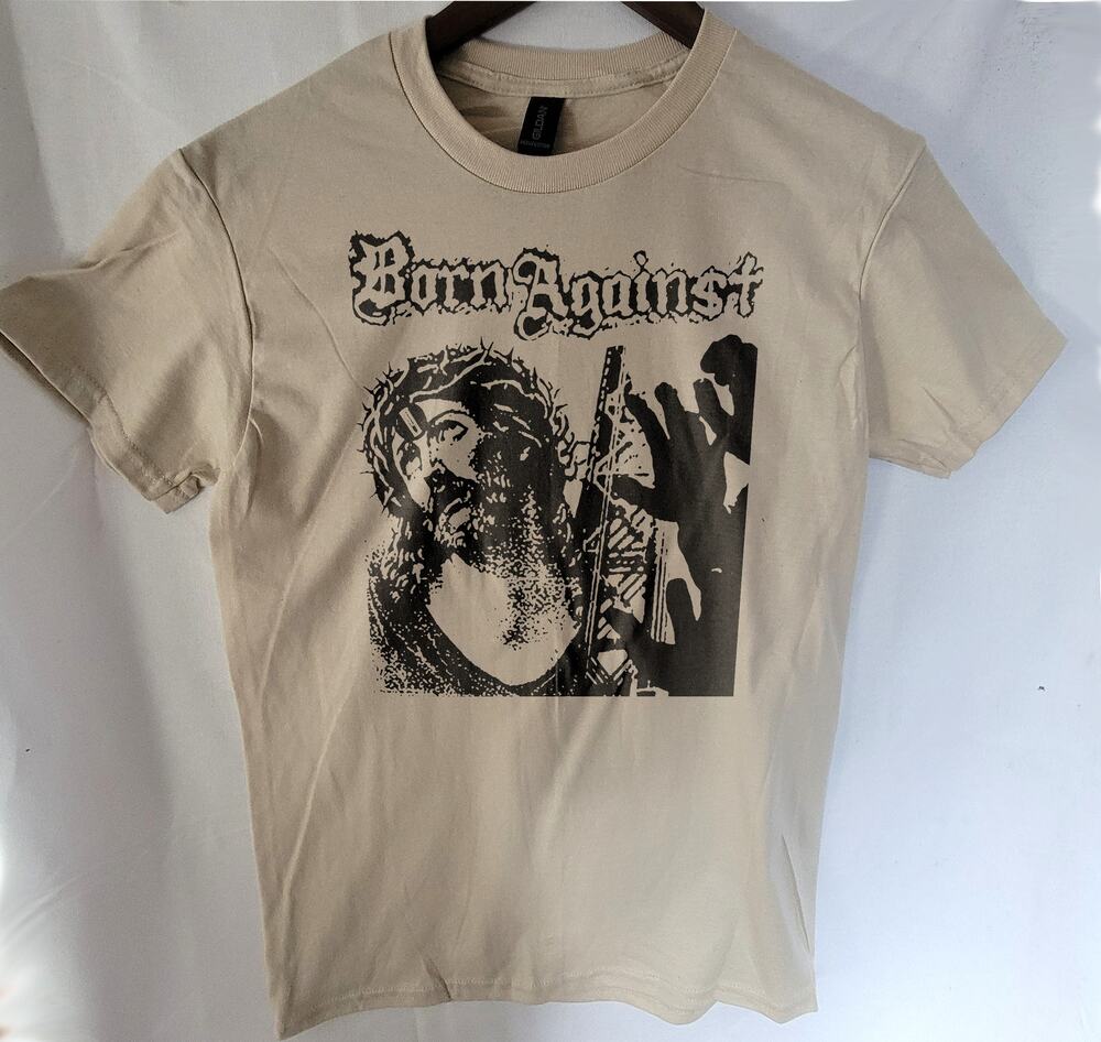 Born Against  band t shirt  Size Small Cream